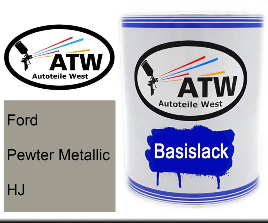 Ford, Pewter Metallic, HJ: 1L Lackdose, von ATW Autoteile West.